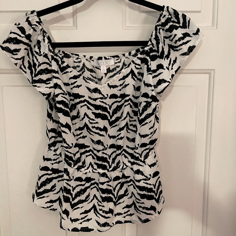Zebra print blouse